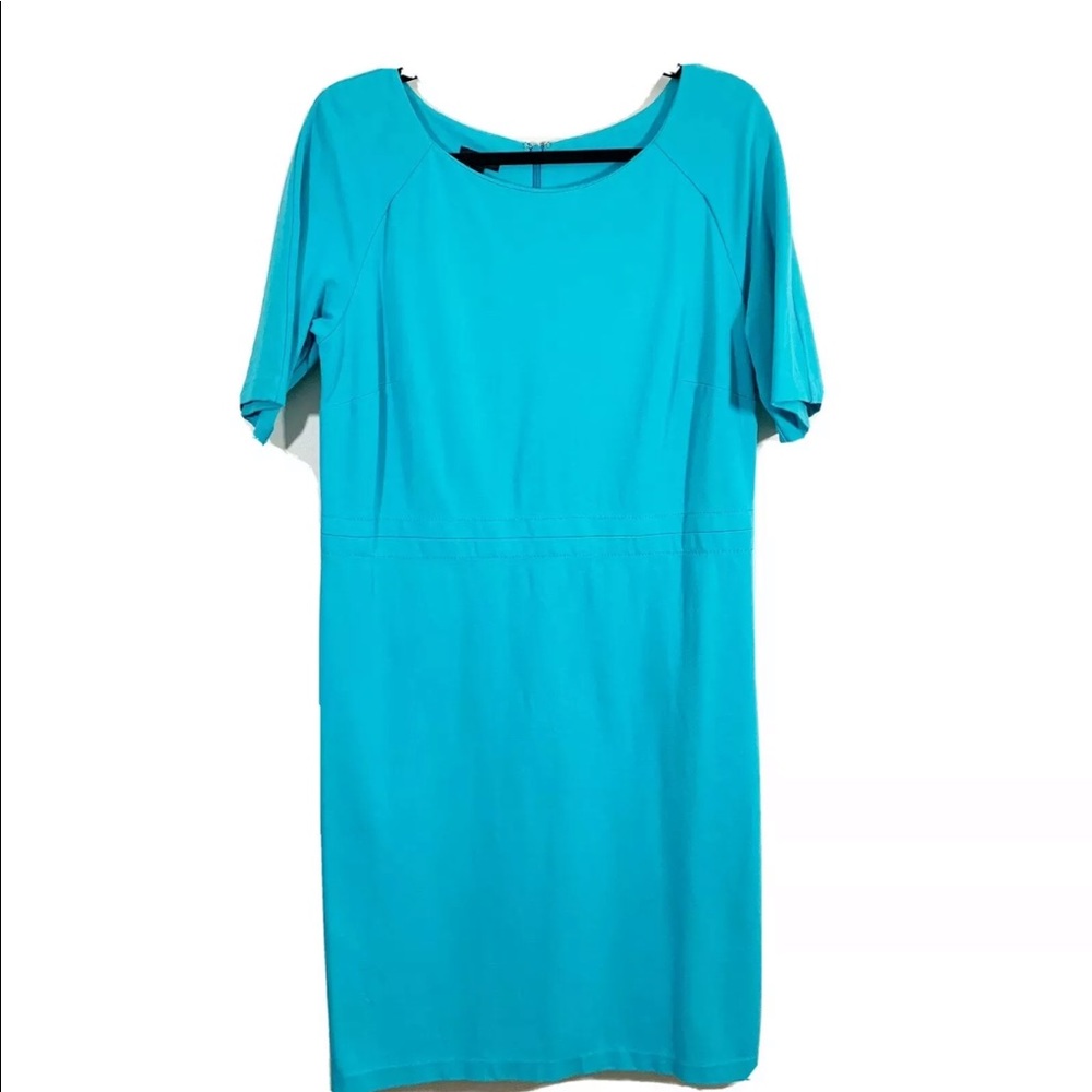 Talbots 10 Stretch Knit Short Sleeved Shift Dress